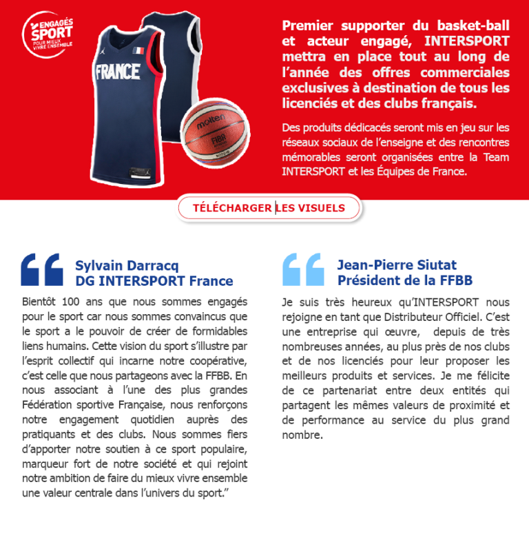 INTERSPORT, toujours plus proche des parquets, devient le distributeur